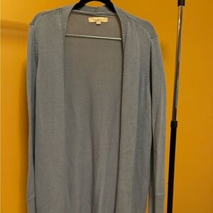 Loft Light Blue Open Cardigan Size Large